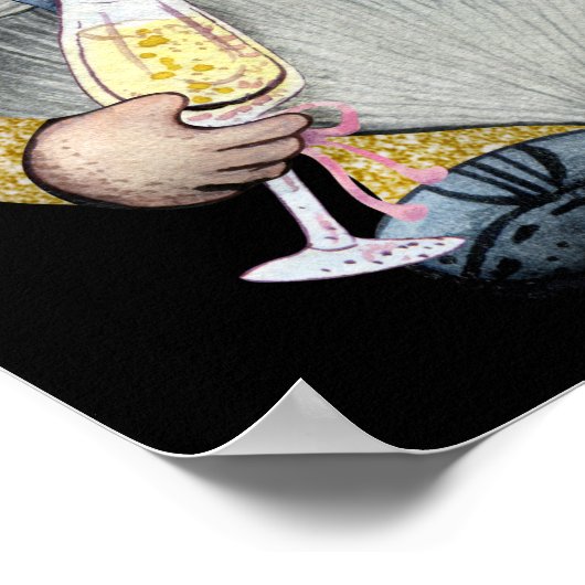 Happy New Year Gnomes Poster (Ecke)