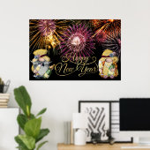 Happy New Year Gnomes Poster (Heimbüro)