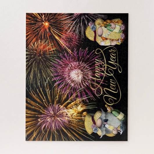 Happy New Year Gnomes Puzzle (Vertikal)