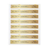 Happy New Year Gold Confetti Bokeh Lichter Muster (Bogen)