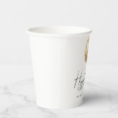 Happy New Year Gold Disco Ball Pappbecher (Rechts)