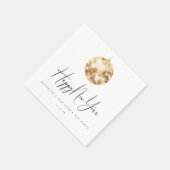 Happy New Year Gold Disco Ball Serviette (Ecke)