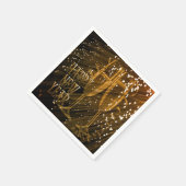 Happy New Year Gold Sparkle Champagne Napkins Serviette (Ecke)