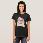 Happy New Year: Golden Retrievers Unisex Custom T-Shirt (Vorne ganz)