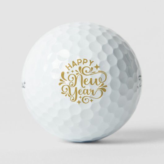 Happy New Year Golfball (Vorderseite)