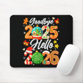 Happy New Year Goodbye 2025 Hello 2026 Christmas G Mousepad (Mit Mouse)