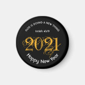 Happy New Year | GOTT MACHT NEUE DINGE Custom | 20 Magnet (Vorne)