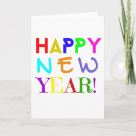 Happy New Year Greeting card Dankeskarte