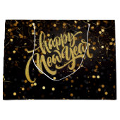 Happy New Year Große Geschenktüte (Vorderseite)