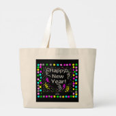 Happy New Year Gruß Jumbo Tasche (Rückseite)