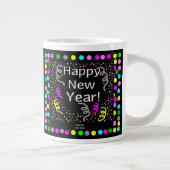 Happy New Year Gruß Jumbo Tasse (Rechts)