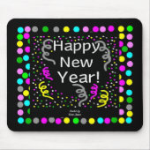 Happy New Year Gruß Mouse Pad Mousepad (Vorne)