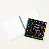 Happy New Year Gruß Spiral Notebook Notizblock (Innenseite)