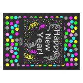 Happy New Year Gruß Tablecloth Tischdecke (Vorderseite (Horizontal))