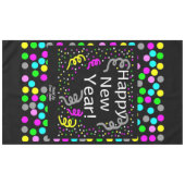 Happy New Year Gruß Tablecloth Tischdecke (Vorderseite (Horizontal))