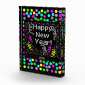 Happy New Year Gruß Vertical Foto Block (Rechts)