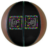 Happy New Year Grußball Basketball (Vertikal)