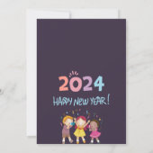 Happy New Year Grußkarte Dankeskarte (Rückseite)