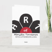 Happy New Year - Grußkarte Feiertagskarte (Rückseite)