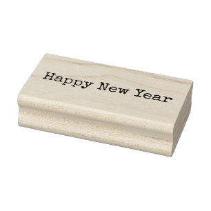 Happy New Year Gummistempel