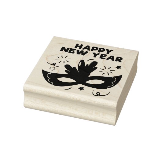 Happy New Year Gummistempel (Stempel)