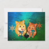 Happy New Year Hamsters ! Karte (Rückseite)