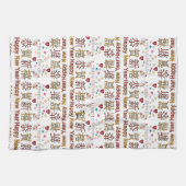 Happy New Year Happy Birthday Kitchen Handtuch (Horizontal)