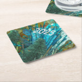 Happy New Year Holiday 2025 Event Party Untersetzer (angewinkelt)