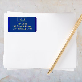 Happy New Year Holiday Adressaufkleber