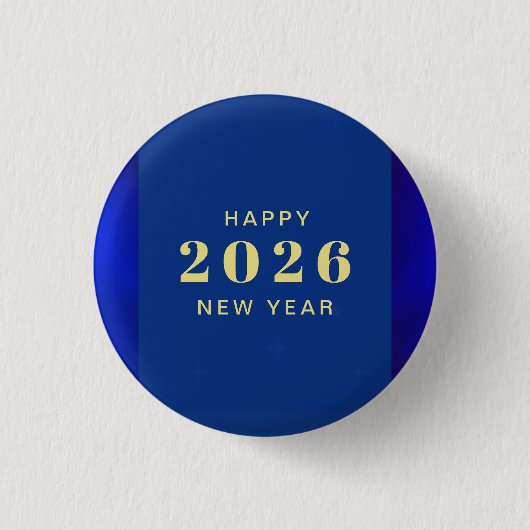Happy New Year Holiday Button (Vorderseite)
