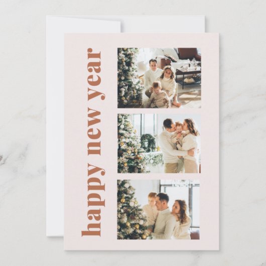 Happy New Year Holiday Card Einladung (Vorderseite)