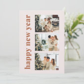 Happy New Year Holiday Card Einladung (Stehend Vorderseite)