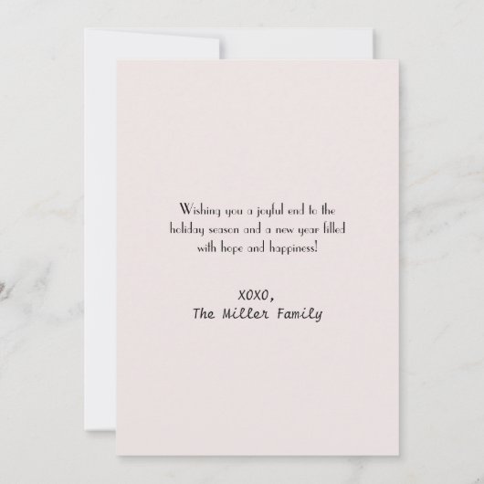 Happy New Year Holiday Card Einladung (Rückseite)