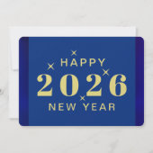 Happy New Year Holiday Card Feiertagskarte (Vorderseite)