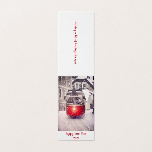 Happy New year Holiday Card Joshua 1:8-9 (Außenseite Aufgefaltet)