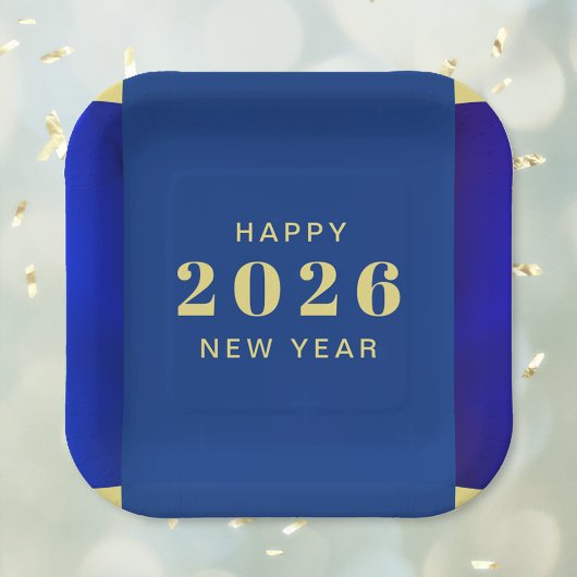 Happy New Year Holiday Pappteller