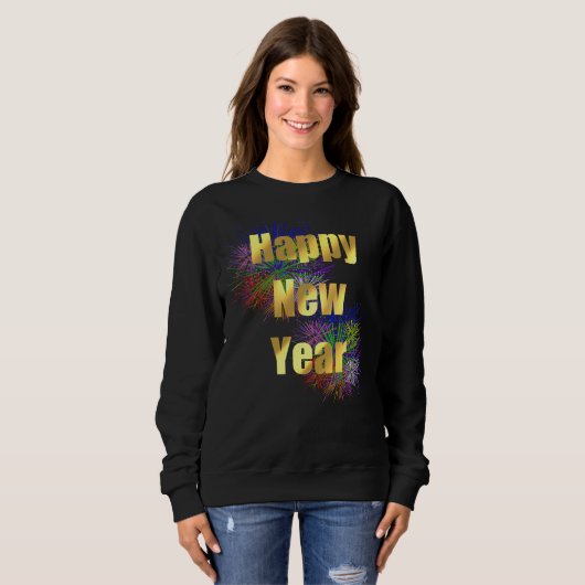 Happy New Year Holiday Sweatshirt (Vorne ganz)