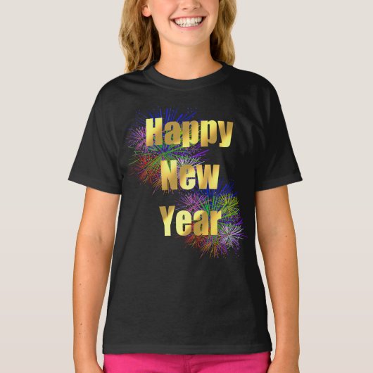 Happy New Year Holiday T-Shirt (Vorderseite)