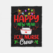 Happy New Year Icu Nurse Crew Reindeer Nurse Chris Fleecedecke (Vorderseite)