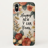 Happy New Year iPhone X Design** Case-Mate iPhone Hülle (Rückseite)