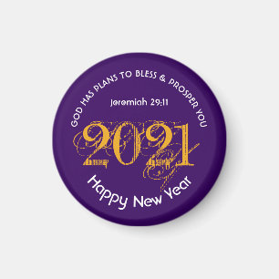 Happy New Year JEREMIAH 29:11 2021 Magnet