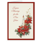 Happy New Year Jesus Religious Rosary Scripture (Vorne)