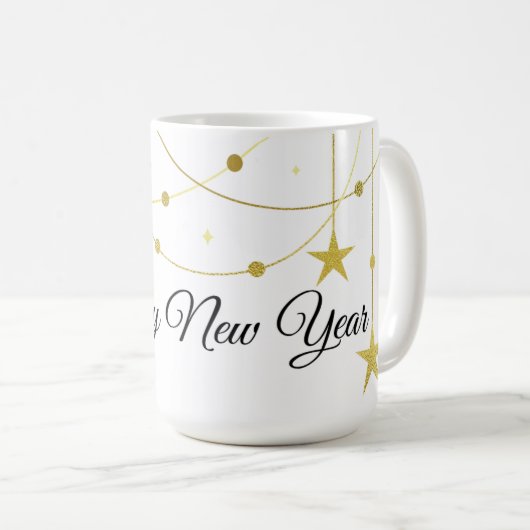 Happy New Year Kaffeetasse (VorderseiteRechts)