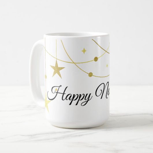 Happy New Year Kaffeetasse (Vorderseite Links)