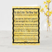 Happy New Year Karte (Gelbe Blume)