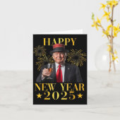 Happy New Year Karte (Gelbe Blume)