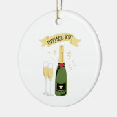 Happy New Year Keramik Ornament (Links)