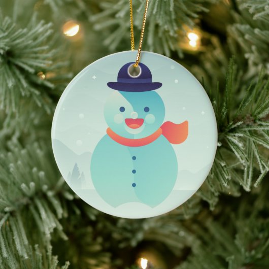 Happy New Year Keramik Ornament (Baum)