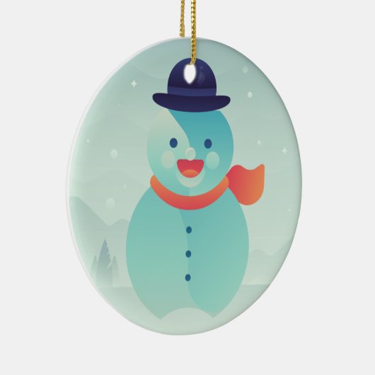 Happy New Year Keramik Ornament (Rechts)