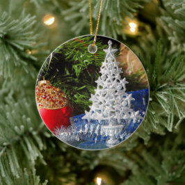 Happy New Year Keramik Ornament